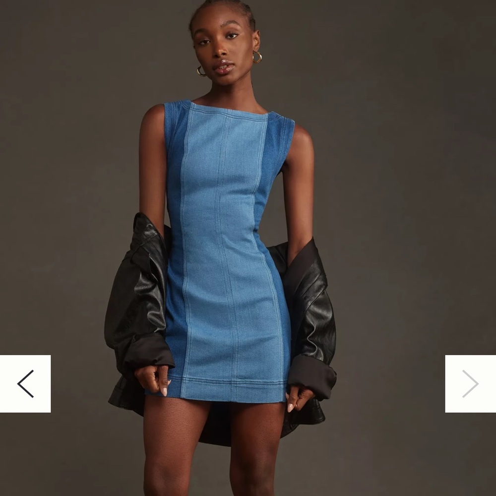 New without tags pilcroBlue Sleeveless Denim Dress